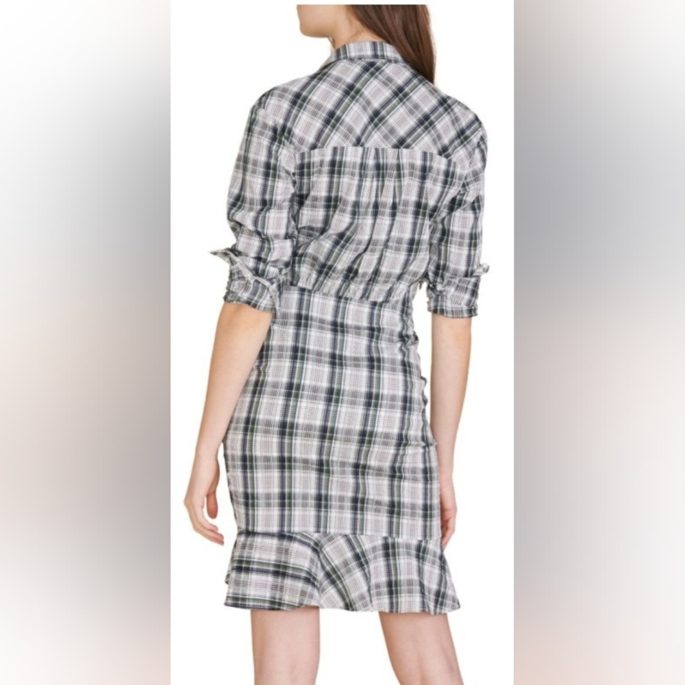 Veronica Beard Valle Plaid Mini-Dress Sz 8 - Picture 3 of 9